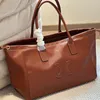 Große Kapazität Einkaufstasche Frauen Handtasche mit Brieftasche Einkaufstaschen Mode Leinwand Brief Muster Ledergriff Hochwertige Designer-Handtaschen