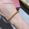 Car tires's New Brand Classic Designer Bracelet gold bullet narrow version bracelet with flexible rivets high end quality genuine textur With Original Box