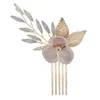 Hair Clips Comb Rhinestone Flower Clip Rhinestones Wedding Accessories For Brides Crystal