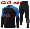 2023 Half Pull P SG Football Tracksuit 22/23 Pariss Player Version Set Tracksuits Mbappe Training Suit Long Sleeve Football Kit Uniform Chandal Adult Boys