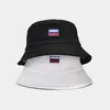 Russische Vlag Vissershoed Visser Cap Bob Femme Gorro Zomer Emmer Hoeden Vrouwen Heren Borduren Panama 240103