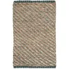 Carpets Natural Fiber Jute Blue Area Rug 79x120cm