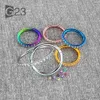 المجوهرات 10pcs/50pcs F136 Titanium Hoop أقراط للنساء خاتم الأنف الزر "أقراط