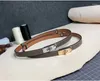 Belts 2024 Rotating Buckle Leather Fashion Thin Belt Women's Palm Print Decorative Dress Coat Small Waist Cover