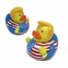 Kreative PVC-Flagge, Trump-Ente, Partybevorzugung, Bad, schwimmendes Wasserspielzeug, Partyzubehör, lustige Baby-gelbe Enten, Spielzeug-Geschenk