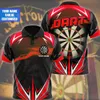 Engraçado 3D Dart Impressão Personalizada Polo Camiseta Para Homens Moda Lapela Manga Curta Tops Tendência de Verão Roupas Vintage Camisetas de Grandes Dimensões 240102