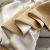 Coperte Coperta scozzese Coperta di marca Designer Coperta in cashmere per letti Divano Coperta in pile di lana lavorata a maglia Pisolino per la casa Sciarpa portatile