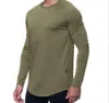 LU L Yoga Outfit Lu Men Sports Long Sleeve T-shirt Mens Sport Style Tight Training Fitness Clothes Elastic Quick Dry Wear Fashion Trend Thtu 125