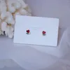 Boucles d'oreilles en or véritable 14 carats, bijoux à la mode, cristal d'amour coloré, exquis, mignon pour femme, fête de vacances, boucle d'oreille élégante