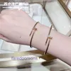 Designer Bangle autobanden voor dames en heren JUSTE nagelarmband 18K roségouden kop staart met diamanten heren dames diamantloos met originele doos