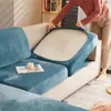 Housse de coussin de canapé en velours, housse de siège de canapé sectionnel d'angle de salon 200 g/m², protection de coussin élastique épaisse pour meubles, 240103