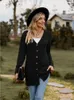 Dames Lange Trui Vest Herfst Winter Mode Geborstelde Pit Streep Oversized V-hals Los Gebreide Jas Tops Vrouwelijke Jassen 240102