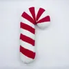 Şeker kamışı yastık doldurulmuş lolipop sevimli yastıklar 17 inç Noel peluş parti malzemeleri peluş oyuncaklar 240103