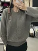 Winter gestrickter Mädchen Vintage Strickpullover Pullover Pullover bestickt für Wärme