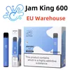 Jam King 600 vape saveur de cigarette jetable entrepôt de l'UE vape desechable 2ml gousses pefilled 550mah EIF BAR 600 bouffée poco vape saveurs de fruits en gros