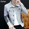 Chaqueta vaquera de primavera y otoño para hombre, estudiantes de moda de estilo coreano, chaqueta versátil y atractiva, ropa de hombre, chaqueta vaquera de verano para hombre 240103