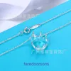 High Quality Tifannissm Stainless Steel Designer Necklace Jewellery T familys same crown necklace female ins simple fashion pendant clavic Have Original Box