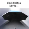 Umbrellas Colorful Gradient Mini Umbrella 8 Ribs Luxury Women Anti UV Parasol 5-Folding Fashion Sunscreen Small Manual