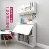 Kitchen Storage Folding Desk Small Apartment Wall Hanging Writing Corner Bookshelf Computer Learning