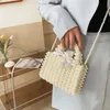 YoReAi Women Pearl Handmade Bag Beaded Evening Bags Clutch Wallet Magic Handbags Ladies Wedding Bridal Handbag Party Purse 240102