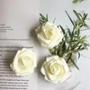 Decorative Flowers 100pcs PE Mini Foam Fake Rose Head (4.5cm/1.77in) Artificial Handmade DIY Wedding Bridal Bouquet Home Decoratio