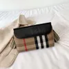 Merk Luxe 2024 Nieuwe Mode Veelzijdige Geruite Kleine Vierkante Dameshandtas Eén Schouder Crossbody Tas