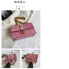 Brand 2024 New Women's Handbag Double Layer Small Square Chain Strap Crossbody One Shoulder bags Flap Lock Buckle gril's Bag