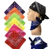 100 bawełnianych części Bandanas 12 szt. Mieszane kolory szalik Opaska na głowę Outdoor Hand For Man Women GD6504740