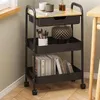 Bakningsverktyg Cart Storage Trolley Multi-Layer Mobilgolv till tak Baby Snack Rack Auxiliar Carrito Restaurant Furiture