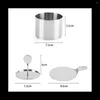Baking Moulds Stainless Steel Mousse Rings Round Biscuit Cutter Cake Mold Kitchen Pastry Tool For Tart Fondant Etc