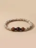 Strand OAIITE 8mm Red Tiger Eye Bracelet Male Bodhi Beaded Star Moon Female Prayer Yoga Meditation Balance Reiki Jewelry