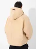 Essentialspuffer Jacket Designer Mode Hommes Et Femmes Down Parkas FOG Double Track High Street Tendance Hip-hop Automne / Hiver Zippé À Capuche En Coton