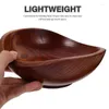 Bowls Wood Salad Bowl Fruit Decorative Snack Dish Home Supplies Serving Japanese-style Wooden Large