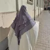 민족 의류 3 층 khimar hijab scarf 이슬람 여성 무슬림 머리 장식 의류 의류 머리 장식 두바이 사우디 터키 인도네시아