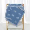 Blankets Baby Blanket Knit Born Girl Boy Bed Quilt Covers Cute Cartoon Bike Plaid Stroller Swaddle Super Soft 90 70CM Infant Sleepsack