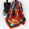 Dames Pure Zijde Vierkante Sjaal Haarband voor Feestwinkelen Elegante Wrap Zakdoek Bandana Accessoires 70cm70cm2782381