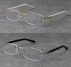 Fabriek Direct Randloze Vrouwen Man 18 k Gouden Frame Leesbril verziend Brillen Metalen Frames Bijziend Optische Armen Plank 6767812