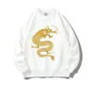 Chinese DragonYRYT 400g Damen-Sweatshirt mit Rundhalsausschnitt, Kapuzenpullover, lässiges, bequemes Thermo-Langarm-Herbst-Outfit 240102