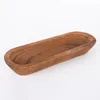 Handmade Wooden Tray Paulownia Digging Tray Decorative Wood Products Candle Plate Home Ornaments Desktop Storage 240103