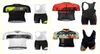 Team Cycling korta ärmar Jersey Bib Shorts Set Mens Mtb Bike Sports Clothing Summer Bicycle Clothes 3D Gel Pad U1218156942627