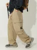 Męskie spodnie una reta man jesienne kieszenie hip -hopowe joggers harajuku moda solidna elastyczna talia bawełniana