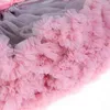 Kjolar kvinnors korta vintage petticoat kjol balett födelsedagsfest pettiskirt bubbla tutu skiktade tyll kostymer