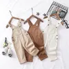 Overalls Spring Kids Overalls Children Corduroy Jumpsuit for Boys Girls Pure Cotton 1 2 3 4 5 Years Old Baby Pants Baby Boy Clothes 201128