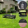 Camp Furniture Camping Aluminum Alloy Table Portable Grill Collapsible Picnic Folding Compact Beach For BBQ RV