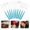 Ensembles de vaisselle fourchettes bonbons trempage fourchette outils chocolat bricolage ensemble d'outils de décoration