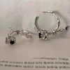 Cluster Rings PANJBJ 925 Sterling Silve Zircon Rose Ring For Women Girl Gift Hip Hop Irregular Design Adjustable Jewelry Drop