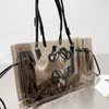 HBP Designer tassen met tophandvat voor dames Tote tassen Grote doorzichtige baggit handtassen Luxe handtassen Designer transparante hand Enkele schouder