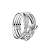Pandoras Ring Tasarımcı Mücevherleri Kadınlar için Orijinal Kalite Bant Yüzükleri 925 Gümüş Yüzük Boncuk Narin Yüzük Lüks Doğum Günü Hediyesi