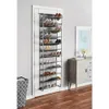 Mainstays 12 Tier Over the Door Shoe Rack Metal Gray 240102