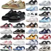 Jumpman Mens 1 Låga basketskor UNC Pine Green 1S University Blue Smoke Gray Starfish Red Obsidian Women Yellow Banned Bred Chicago Black Purple Sneakers 36-47